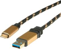 ROLINE GOLD USB 3.2 Gen 1 kabel, A-C, M/M, 1 m - thumbnail