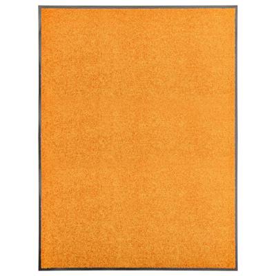 Deurmat wasbaar 90x120 cm oranje