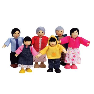 Hape poppenhuis familie aziatisch - thumbnail