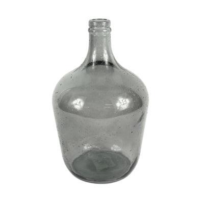 Fles gerecycled glas grijs 30 cm | 3 stuks