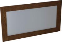 Spiegel met Houten Frame Sapho Brand 130x70 cm Gebeitst Sparrenhout - thumbnail