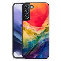 Kleurrijke Telefoonhoesje Samsung Galaxy S22 Plus Watercolor Dark - thumbnail