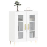 Dressoir 69,5x34x90 cm bewerkt hout wit - thumbnail
