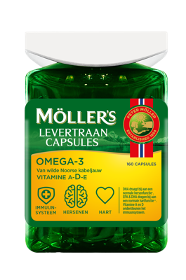 Mollers Omega-3 levertraancapsules 160 Capsules