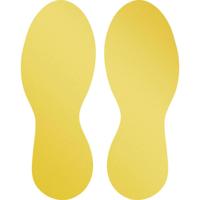 Durable 104704 Vloermarkeringsvorm voet, verwijderbaar Geel 5 paar (b x h) 90 mm x 240 mm - thumbnail