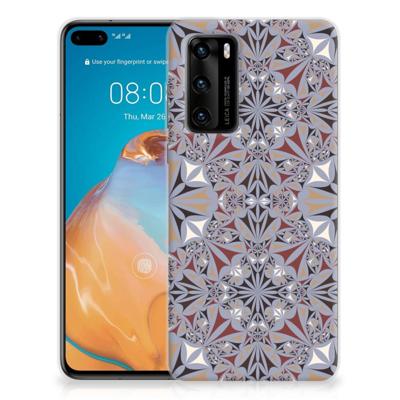 Huawei P40 | TPU | Siliconen hoesje | Flower Tiles