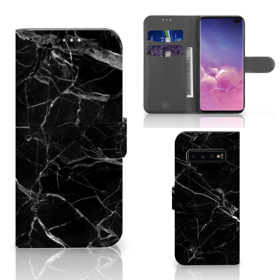 Samsung Galaxy S10 Plus | Bookcase | Marmer Zwart - Origineel Cadeau Vader