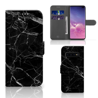 Samsung Galaxy S10 Plus | Bookcase | Marmer Zwart - Origineel Cadeau Vader - thumbnail