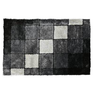 Tapijt DKD Home Decor 160 x 230 x 2 cm Zwart Polyester Wit Ruiten Tapijt DKD Home Decor 160 x 230 x 2 cm Zwart Polyester Wit Ruiten