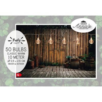 Anna's Collection partylights 50 LED 10 meter 2.5cm classic
