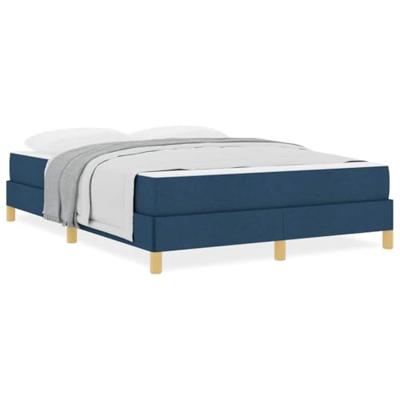 Boxspring bed Taupe, Bruin 140 x 190 cm Stof, Engineered Hout