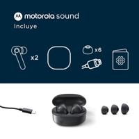 In-ear Bluetooth oordopjes Motorola Moto Buds 065 Zwart - thumbnail