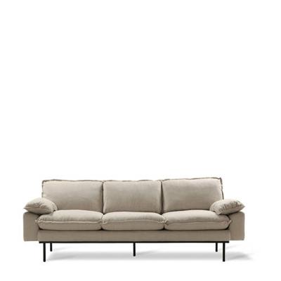 HKliving Retro Sofa 3-zitsbank - Beige HKliving Retro Sofa 3-zitsbank - Beige