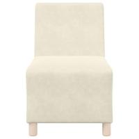 Fauteuil 55 cm fluweel crmekleurig - thumbnail