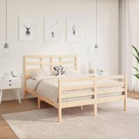 Bedframe massief hout 140x190 cm - thumbnail