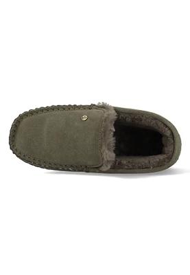 Warmbat Pantoffels Grizzly GRZ441035 Groen-42 maat 42