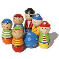 Simply For Kids 22107 houten kegelspel piraten - thumbnail