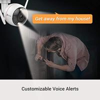 EZVIZ Buiten WiFi Bewakingscamera met AI menselijke detectie, 30m kleuren nachtzicht met alarmsirene, IP67 waterdicht, twee-weg audio, C3W Pro 4MP - thumbnail