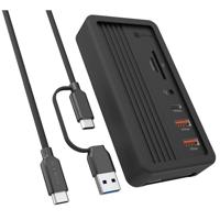 ICY BOX IB-DK4072M-CU31 USB 3.2 Gen 2 (3.1 Gen 1) Type-C Zwart - thumbnail