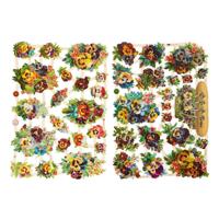 Creativ Company Vintage plaatjes viooltje, 2 vellen - thumbnail