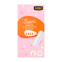 Jumbo Super Tampons 32 Stuks - thumbnail