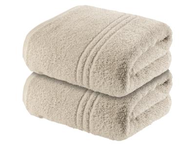 SANSIBAR 2 handdoeken 50 x 100 cm (Beige)