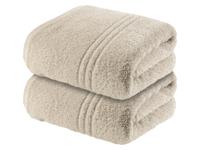 SANSIBAR 2 handdoeken 50 x 100 cm (Beige) - thumbnail