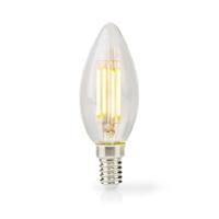 LED-Filamentlamp E14 | Kaars | 4.5 W | 470 lm | 2700 K | Warm Wit | Aantal lampen in verpakking: 1 Stuks | Doorzichtig - thumbnail