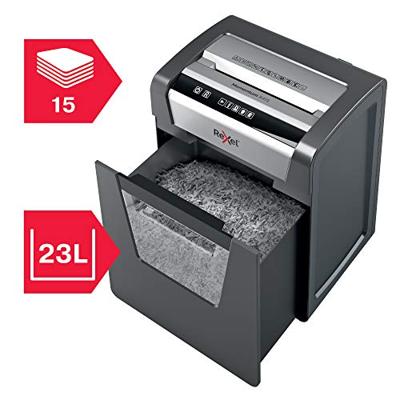 Rexel Momentum X415 Papierversnipperaar 15 vellen Micro cut 4 x 40 mm P-4 23 l Ook geschikt voor Nietjes, Paperclips