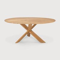 Ethnicraft Ronde Tuintafel 'Circle' Teakhout, 163cm, kleur Naturel - thumbnail