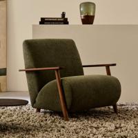 Kave Home Meghan fauteuil Groen walnoot - thumbnail
