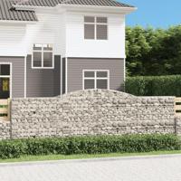 Schanskorven 9 st gewelfd 400x30x120/140 cm ijzer - thumbnail