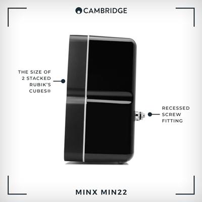 Cambridge Audio: MINX Min 22 Boekenplank Speaker - Zwart