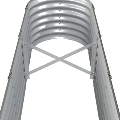 VidaXL Plantenbak 332x40x36 cm gepoedercoat staal grijs