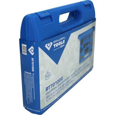 Brilliant Tools BT701000 Universele remzuiger-terugstelgereedschapsset, 13-delig Brilliant Tools BT701000 Universele remzuiger-terugstelgereedschapsset, 13-delig