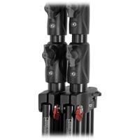 Manfrotto 1005BAC Babylight Stativo con Sistema Pneumatico a 3 Sezioni in Alluminio, Altezza 273 cm, Nero - thumbnail