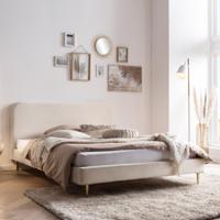 Artistiq Bed 'Federico' Velvet, 180 x 200cm, kleur beige - thumbnail