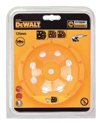 DeWALT DT3795 Diamantslijpkop 126mm. DeWALT DT3795 Diamantslijpkop 126mm.
