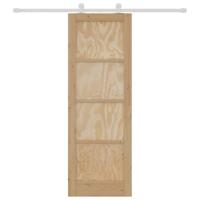 Schuifdeur met Hardware Set 'ORKDAL'Van Massief Vurenhout - thumbnail