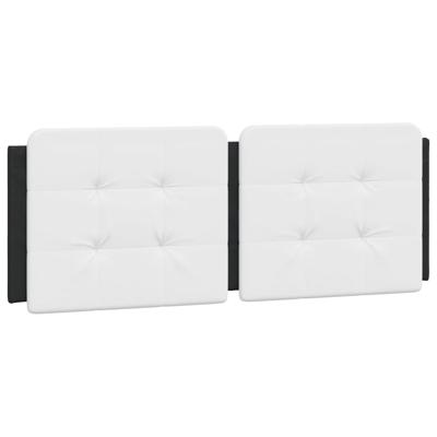 Bedframe zonder matras "Zadar" kunstleer zwart en wit 140x190 cm