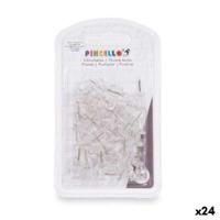 Punaises Pincello Transparant Metaal Plastic (24 Stuks) - thumbnail