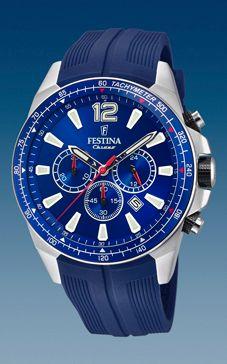 Horlogeband Festina F20376-1 Silicoon Blauw 25mm Horlogeband Festina F20376-1 Silicoon Blauw 25mm