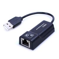 USB naar RJ45 10/100 Mbps Ethernet Adapter USB-netwerk card(Black) - thumbnail