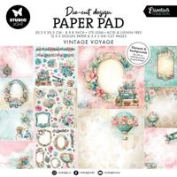 Studio Light • essentials designer paper pad paper & elements vintage voyage - thumbnail
