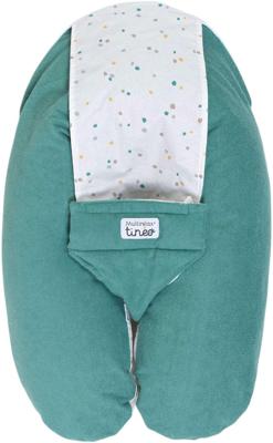 3-in-1 zwangerschapskussen - TINEO - MULTIRELAX - Badstof - Groen / Stippen