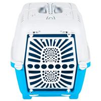 VidaXL Reismand 55x36x36 cm polypropeen wit en blauw - thumbnail