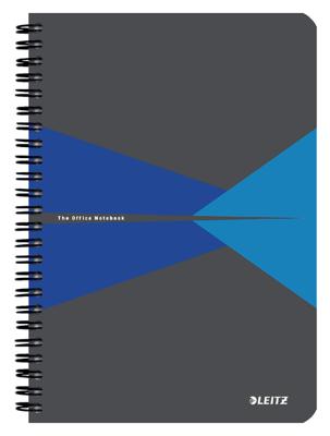 Notitieboek leitz office a5 lijn karton blauw