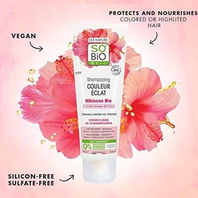 So Bio Etic Shampoo colour & shine hibiscus 250 Milliliter