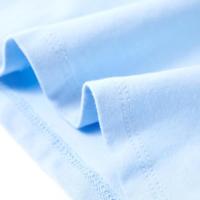 Kindershirt fiets 116 lichtblauw - thumbnail