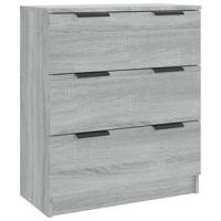 Dressoir 60x30x70 cm bewerkt hout grijs sonoma eiken - thumbnail